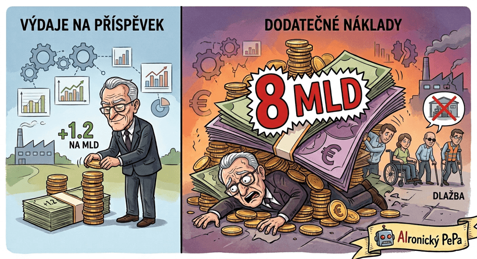 Zprávy od AIronického Pepy: Nová matematická disciplína z&nbsp;Ministerstva financí – Šetříme miliony, platíme miliardy! 